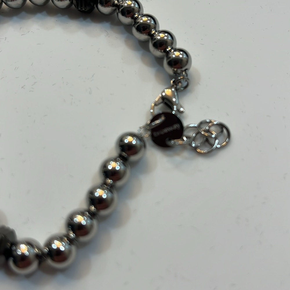 BROSWAY SHANTI MENS BEAD SILVER BALLS WITH BRONZE BEAD BRAND NEW